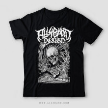Metal shirt design titled Looming Horror