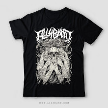 Metal band shirt design titled Split